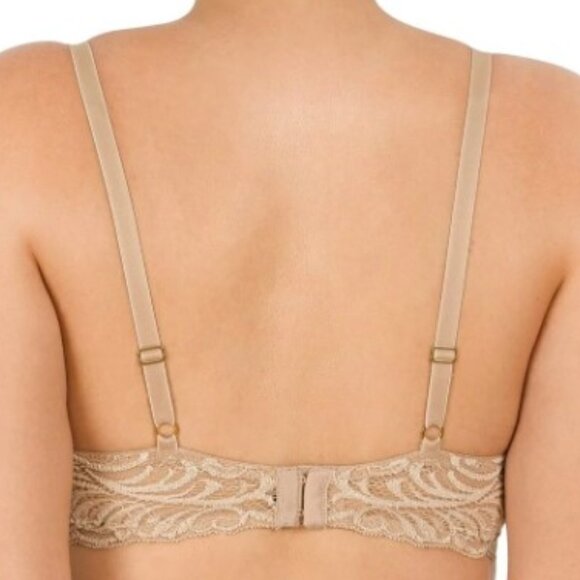 Natori Feathers Contour Plunge T-Shirt Bra Café Nude 42DD NWT - Picture 11 of 11